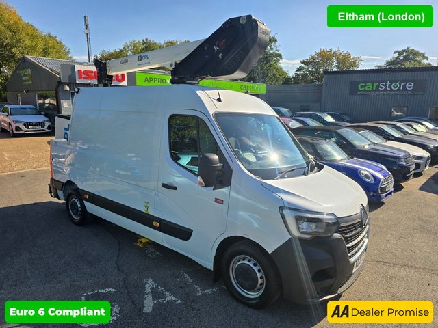 View our Renault Trucks Master 2.3 L-2  H-2 F/W/D KLUBB K26 CPL CHERRY PICKER 13.6 WORKING HEIGHT FULLY MAINTAINED AIRCON, DAB , BLUETOOTH, FULL INTERNAL FITTINGS PLEASE NOTE FINAL PRICE PLUS VAT @20% CHOICE O60 BOOM ROTATION, 1BASKET CAP/OUTREACH  120KG  A FRAME STABILISERS, 36000 MILES F/S/H DIRECT FROM A LARGE LEASE C 2""" 