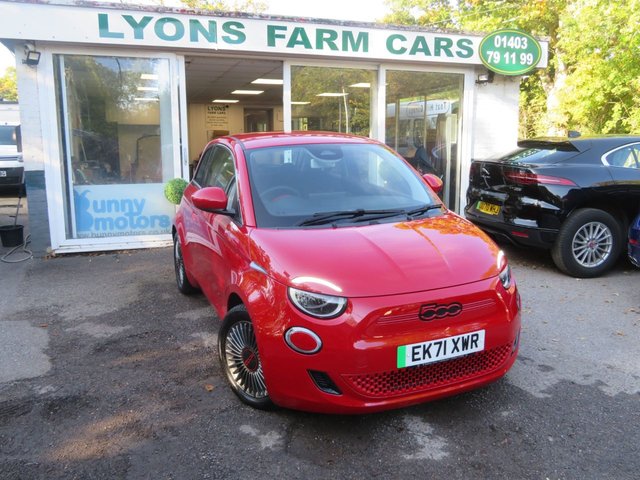 2021 71 Fiat 500e 42kWh RED Hatchback 3dr Electric Automatic (118 ps)