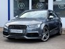 USED 2015 65 AUDI S3 2.0 TFSI SALOON SAT NAV HEATED LEATHER PRIVACY 4DR PETROL S TRONIC QUATTRO EURO 6 (S/S) (300 PS) PRIVACY GLASS~SPOILER~PARK SENSORS