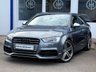 USED 2015 65 AUDI S3 2.0 TFSI SALOON SAT NAV HEATED LEATHER PRIVACY 4DR PETROL S TRONIC QUATTRO EURO 6 (S/S) (300 PS) PRIVACY GLASS~SPOILER~PARK SENSORS
