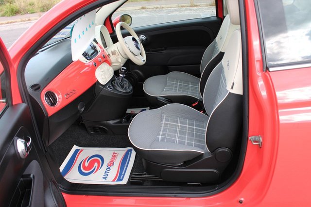 2018 FIAT 500 2018 1.2 Lounge 2018,Glass roof,Bluetooth,DAB,Cruise,Parking Sensors,F.S.H,Ulez Compliant - Photo 10