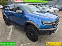 USED 2020 70 FORD RANGER 2.0 EcoBlue Raptor Double Cab Pickup, 38.900 miles, ULEZ Euro 6, Automatic, Sat Nav, Air Conditioning, Rear Camera, and much more NO VAT! This 2020 Ford Ranger Raptor is a remarkable find, boasting exceptionally low mileage for its age at just 38,900 miles. This four wheel drive pickup is powered by a robust 2.0 litre diesel engine, meeting Euro 6 emission standards. As a Raptor variant and trim, it offers a distinctive and capable driving experience.  The Ford Ranger Raptor is designed for those who demand more from their vehicle. Its four wheel drive system provides excellent traction and control in various conditions, while the