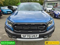 USED 2020 70 FORD RANGER 2.0 EcoBlue Raptor Double Cab Pickup, 38.900 miles, ULEZ Euro 6, Automatic, Sat Nav, Air Conditioning, Rear Camera, and much more NO VAT! This 2020 Ford Ranger Raptor is a remarkable find, boasting exceptionally low mileage for its age at just 38,900 miles. This four wheel drive pickup is powered by a robust 2.0 litre diesel engine, meeting Euro 6 emission standards. As a Raptor variant and trim, it offers a distinctive and capable driving experience.  The Ford Ranger Raptor is designed for those who demand more from their vehicle. Its four wheel drive system provides excellent traction and control in various conditions, while the