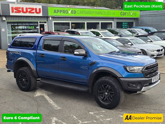 View our Ford Ranger 2.0 EcoBlue Raptor Double Cab Pickup, 38.900 miles, ULEZ Euro 6, Automatic, Sat Nav, Air Conditioning, Rear Camera, and much more NO VAT!