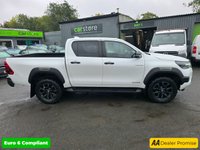 USED 2022 22 TOYOTA HI-LUX 2.8 D-4D Invincible X Double Cab, 85,000 miles, 1 owner, ULEZ Euro 6, Automatic, Air Conditioning, Sat Nav, Rear Camera, Final price +VAT @20%! This 2022 Toyota Hilux D-4D Invincible X presents a superb ownership proposition, having been meticulously maintained by just one owner from new. This robust Four Wheel Drive pickup is powered by an efficient 2.8 litre Euro 6 diesel engine, ensuring capable performance for any task. The Invincible X trim level comes equipped with a host of desirable features, including bright LED headlights for enhanced visibility, front and rear parking sensors, and a rear view camera to aid manoeuvring. Inside