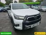 USED 2022 22 TOYOTA HI-LUX 2.8 D-4D Invincible X Double Cab, 85,000 miles, 1 owner, ULEZ Euro 6, Automatic, Air Conditioning, Sat Nav, Rear Camera, Final price +VAT @20%! This 2022 Toyota Hilux D-4D Invincible X presents a superb ownership proposition, having been meticulously maintained by just one owner from new. This robust Four Wheel Drive pickup is powered by an efficient 2.8 litre Euro 6 diesel engine, ensuring capable performance for any task. The Invincible X trim level comes equipped with a host of desirable features, including bright LED headlights for enhanced visibility, front and rear parking sensors, and a rear view camera to aid manoeuvring. Inside