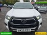 USED 2022 22 TOYOTA HI-LUX 2.8 D-4D Invincible X Double Cab, 85,000 miles, 1 owner, ULEZ Euro 6, Automatic, Air Conditioning, Sat Nav, Rear Camera, Final price +VAT @20%! This 2022 Toyota Hilux D-4D Invincible X presents a superb ownership proposition, having been meticulously maintained by just one owner from new. This robust Four Wheel Drive pickup is powered by an efficient 2.8 litre Euro 6 diesel engine, ensuring capable performance for any task. The Invincible X trim level comes equipped with a host of desirable features, including bright LED headlights for enhanced visibility, front and rear parking sensors, and a rear view camera to aid manoeuvring. Inside