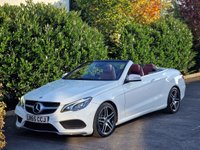 USED 2015 65 MERCEDES-BENZ E-CLASS 2.1 E220 BlueTEC AMG Line (Premium) Cabriolet 2dr Diesel G-Tronic+ Euro 6 (s/s) (177 ps) RARE FACTORY ORDERED CABRIO
