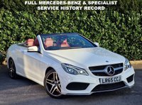USED 2015 65 MERCEDES-BENZ E-CLASS 2.1 E220 BlueTEC AMG Line (Premium) Cabriolet 2dr Diesel G-Tronic+ Euro 6 (s/s) (177 ps) RARE FACTORY ORDERED CABRIO