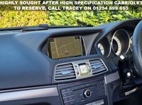 USED 2015 65 MERCEDES-BENZ E-CLASS 2.1 E220 BlueTEC AMG Line (Premium) Cabriolet 2dr Diesel G-Tronic+ Euro 6 (s/s) (177 ps) RARE FACTORY ORDERED CABRIO