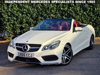 USED 2015 65 MERCEDES-BENZ E-CLASS 2.1 E220 BlueTEC AMG Line (Premium) Cabriolet 2dr Diesel G-Tronic+ Euro 6 (s/s) (177 ps) RARE FACTORY ORDERED CABRIO