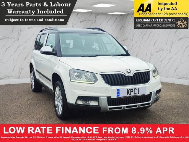 2014 Skoda Yeti 1.2 TSI Elegance SUV 5dr Petrol DSG Euro 5 (105 ps) NATIONWIDE PARTS &amp; LABOUR WARRANTY INCLUDED + 12 MONTHS AA BREAKDOWN FREE photo
