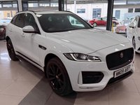USED 2017 09 JAGUAR F-PACE 2.0 D240 R-Sport SUV 5dr Diesel Auto AWD Euro 6 (s/s) (240 ps) RED LEAHTER INTERIOR + D240 + PANORAMIC GLASS ROOF!