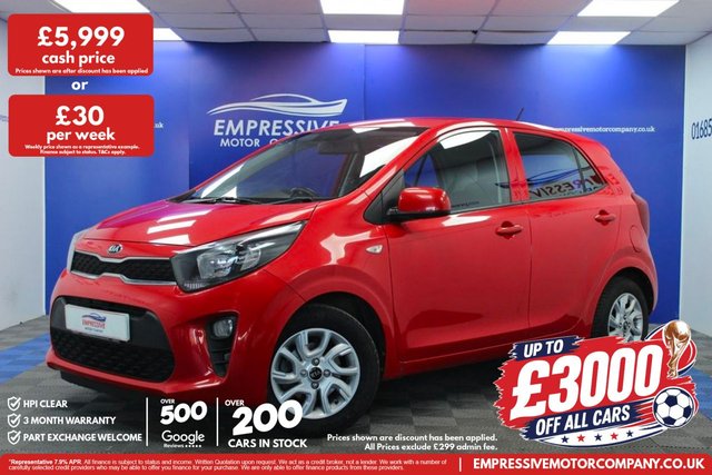 View our Kia Picanto 1.0 2 Hatchback 5dr Petrol Manual Euro 6 (66 bhp)
