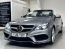 USED 2016 16 MERCEDES-BENZ E-CLASS 2.0 E200 AMG Line Cabriolet 2dr Petrol G-Tronic+ Euro 6 (s/s) (184 ps) DARK RED ROOF+AIRSCARF+LEATHER