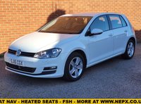 USED 2016 16 VOLKSWAGEN GOLF 1.6 TDI BlueMotion Tech Match Edition Hatchback 5dr Diesel Manual Euro 6 (s/s) (110 ps) 