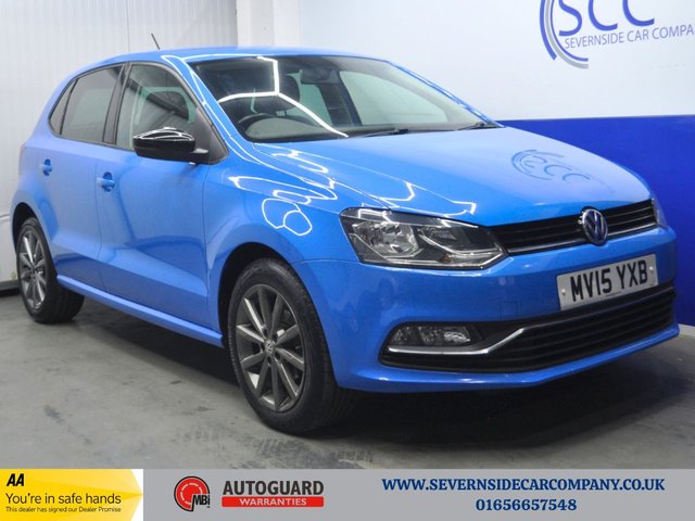 2015 15 Volkswagen Polo 1.0 BlueMotion Tech SE Design Hatchback 5dr Petrol Manual Euro 6 (s/s) (60 ps)