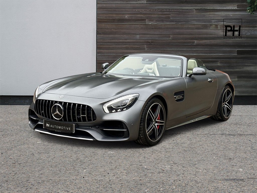 USED 2017 17 MERCEDES-BENZ AMG GT 4.0 V8 BiTurbo C Roadster 2dr Petrol SpdS DCT Euro 6 (s/s) (557 ps) MB HISTORY|AMG SEATS|BURMESTER