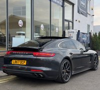 USED 2018 67 PORSCHE PANAMERA 2.9T V6 4S Saloon 5dr Petrol PDK 4WD Euro 6 (s/s) (440 ps) THIS CAR COMES WITH 6 MONTHS WARRANTY , BREAKDOWN COVER & RECOVERY++  GREAT EXAMPLE OF AUTOMATIC 4 WHEEL DRIVE APPLE CAR PLAY/ ANDRIOD AUTO + NAVIGATION SYSTEM + BLUETOOTH + DAB RADIO + USB CONNECTION + AUX CONNECTION + FRONT AND REAR PARKING SENSORS + REVERSING CAMERA + FULL  LEATHER TRIM  + FRONT HEATED SEATS + REAR HEATED SEATS + MEMORY SEATS + CRUISE CONTROL + CLIMATE CONTROL + PRIVACY GLASS + 21 INCH ALLOY WHEELS + FRONT AND BACK COOLING SEATS DUAL PANAROMIC ROOF/ SUN ROOF + BOSE SOUND SYST