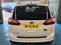 USED 2016 16 FORD GRAND C-MAX 1.5 TDCi Titanium MPV 5dr Diesel Manual Euro 6 (s/s) (120 ps)+7 SEATS+TOW BAR+CRUISE+SENSORS+NAV 2 KEYS+&pound;35 ROAD TAX+HISTORY+7 SEATS+TOW BAR+CRUISE+SENSORS+NAV+CAMERA+ALLOYS+AIRCON+HPI CLEAR