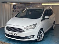 USED 2016 16 FORD GRAND C-MAX 1.5 TDCi Titanium MPV 5dr Diesel Manual Euro 6 (s/s) (120 ps)+7 SEATS+TOW BAR+CRUISE+SENSORS+NAV 2 KEYS+&pound;35 ROAD TAX+HISTORY+7 SEATS+TOW BAR+CRUISE+SENSORS+NAV+CAMERA+ALLOYS+AIRCON+HPI CLEAR