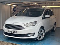USED 2016 16 FORD GRAND C-MAX 1.5 TDCi Titanium MPV 5dr Diesel Manual Euro 6 (s/s) (120 ps)+7 SEATS+TOW BAR+CRUISE+SENSORS+NAV 2 KEYS+&pound;35 ROAD TAX+HISTORY+7 SEATS+TOW BAR+CRUISE+SENSORS+NAV+CAMERA+ALLOYS+AIRCON+HPI CLEAR