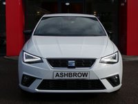 USED 2023 72 SEAT IBIZA 1.0 TSI FR Edition 5d 110 S/S 1 OWNER, KEYLESS START, FULL LINK APPLE CARPLAY / ANDROID AUTO GIVES YOU SAT NAV, WIRELESS PHONE CHARGER, REAR PARKING SENSORS WITH DISPLAY, LED LIGHTS, AUTO LIGHTS, CRUISE CONTROL & SPEED LIMITER, VOICE CONTROL, DAB RADIO, BLUETOOTH, VOICE CONTROL, MANUAL 6 SPEED GEARBOX, TINTED GLASS, 18 INCH DIAMOND CUT ALLOY WHEELS, FRONT FOG LIGHTS, LEATHER FLAT BOTTOM MULTIFUNCTION STEERING WHEEL, USB C, CLIMATE CONTROL, DRIVE SELECT, ADJUSTABLE BACKGROUND LIGHTING, LANE ASSIST, ISO FIX, SERVICE HISTORY