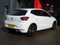 USED 2023 72 SEAT IBIZA 1.0 TSI FR Edition 5d 110 S/S 1 OWNER, KEYLESS START, FULL LINK APPLE CARPLAY / ANDROID AUTO GIVES YOU SAT NAV, WIRELESS PHONE CHARGER, REAR PARKING SENSORS WITH DISPLAY, LED LIGHTS, AUTO LIGHTS, CRUISE CONTROL & SPEED LIMITER, VOICE CONTROL, DAB RADIO, BLUETOOTH, VOICE CONTROL, MANUAL 6 SPEED GEARBOX, TINTED GLASS, 18 INCH DIAMOND CUT ALLOY WHEELS, FRONT FOG LIGHTS, LEATHER FLAT BOTTOM MULTIFUNCTION STEERING WHEEL, USB C, CLIMATE CONTROL, DRIVE SELECT, ADJUSTABLE BACKGROUND LIGHTING, LANE ASSIST, ISO FIX, SERVICE HISTORY