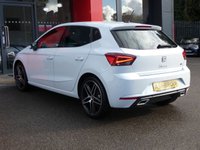 USED 2023 72 SEAT IBIZA 1.0 TSI FR Edition 5d 110 S/S 1 OWNER, KEYLESS START, FULL LINK APPLE CARPLAY / ANDROID AUTO GIVES YOU SAT NAV, WIRELESS PHONE CHARGER, REAR PARKING SENSORS WITH DISPLAY, LED LIGHTS, AUTO LIGHTS, CRUISE CONTROL & SPEED LIMITER, VOICE CONTROL, DAB RADIO, BLUETOOTH, VOICE CONTROL, MANUAL 6 SPEED GEARBOX, TINTED GLASS, 18 INCH DIAMOND CUT ALLOY WHEELS, FRONT FOG LIGHTS, LEATHER FLAT BOTTOM MULTIFUNCTION STEERING WHEEL, USB C, CLIMATE CONTROL, DRIVE SELECT, ADJUSTABLE BACKGROUND LIGHTING, LANE ASSIST, ISO FIX, SERVICE HISTORY