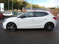 USED 2023 72 SEAT IBIZA 1.0 TSI FR Edition 5d 110 S/S 1 OWNER, KEYLESS START, FULL LINK APPLE CARPLAY / ANDROID AUTO GIVES YOU SAT NAV, WIRELESS PHONE CHARGER, REAR PARKING SENSORS WITH DISPLAY, LED LIGHTS, AUTO LIGHTS, CRUISE CONTROL & SPEED LIMITER, VOICE CONTROL, DAB RADIO, BLUETOOTH, VOICE CONTROL, MANUAL 6 SPEED GEARBOX, TINTED GLASS, 18 INCH DIAMOND CUT ALLOY WHEELS, FRONT FOG LIGHTS, LEATHER FLAT BOTTOM MULTIFUNCTION STEERING WHEEL, USB C, CLIMATE CONTROL, DRIVE SELECT, ADJUSTABLE BACKGROUND LIGHTING, LANE ASSIST, ISO FIX, SERVICE HISTORY