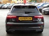 USED 2022 72 AUDI A3 Sportback 1.4 TFSIe 40 S line 5d Plug-in Hybrid S Tronic 13kWh 204 S/S 1 OWNER, FULL SERVICE HISTORY, SAT NAV , VIRTUAL COCKPIT (DIGITAL DASH), FULL BLACK LEATHER UPHOLSTERY, WIRELESS APPLE CARPLAY / ANDROID AUTO (SMART PHONE INTERFACE), REAR PARKING SENSORS, DAB RADIO, BLUETOOTH PHONE & MUSIC, 2x USB C PORTS, PRIVACY GLASS, S TRONIC AUTOMATIC, 18 INCH ALLOYS, POWER FOLDING MIRRORS, LEATHER TIPTRONIC MULTIFUNCTION STEERING WHEEL, CRUISE CONTROL & SPEED LIMITER, RAIN & LIGHT SENSORS, KEYLESS START, VOICE CONTROL, DRIVE SELECT, CLIMATE CONTROL, LANE DEPARTURE WARNING