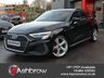 USED 2022 72 AUDI A3 Sportback 1.4 TFSIe 40 S line 5d Plug-in Hybrid S Tronic 13kWh 204 S/S 1 OWNER, FULL SERVICE HISTORY, SAT NAV , VIRTUAL COCKPIT (DIGITAL DASH), FULL BLACK LEATHER UPHOLSTERY, WIRELESS APPLE CARPLAY / ANDROID AUTO (SMART PHONE INTERFACE), REAR PARKING SENSORS, DAB RADIO, BLUETOOTH PHONE & MUSIC, 2x USB C PORTS, PRIVACY GLASS, S TRONIC AUTOMATIC, 18 INCH ALLOYS, POWER FOLDING MIRRORS, LEATHER TIPTRONIC MULTIFUNCTION STEERING WHEEL, CRUISE CONTROL & SPEED LIMITER, RAIN & LIGHT SENSORS, KEYLESS START, VOICE CONTROL, DRIVE SELECT, CLIMATE CONTROL, LANE DEPARTURE WARNING