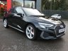 USED 2022 72 AUDI A3 Sportback 1.4 TFSIe 40 S line 5d Plug-in Hybrid S Tronic 13kWh 204 S/S 1 OWNER, FULL SERVICE HISTORY, SAT NAV , VIRTUAL COCKPIT (DIGITAL DASH), FULL BLACK LEATHER UPHOLSTERY, WIRELESS APPLE CARPLAY / ANDROID AUTO (SMART PHONE INTERFACE), REAR PARKING SENSORS, DAB RADIO, BLUETOOTH PHONE & MUSIC, 2x USB C PORTS, PRIVACY GLASS, S TRONIC AUTOMATIC, 18 INCH ALLOYS, POWER FOLDING MIRRORS, LEATHER TIPTRONIC MULTIFUNCTION STEERING WHEEL, CRUISE CONTROL & SPEED LIMITER, RAIN & LIGHT SENSORS, KEYLESS START, VOICE CONTROL, DRIVE SELECT, CLIMATE CONTROL, LANE DEPARTURE WARNING