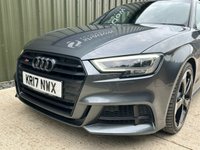 USED 2017 17 AUDI S3 2.0 TFSI Black Edition Sportback 5dr Petrol S Tronic quattro Euro 6 (s/s) (310 ps) 