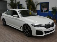 USED 2022 72 BMW 5 SERIES 2.0 520d MHT M Sport Saloon 4dr Diesel Hybrid Steptronic Euro 6 (s/s) (190 ps) SAT NAV LEATHER HEATED SEATS CRUISE CONTROL REAR VIEW CAMERA PARKING SENSORS 1 OWNER EXCELLENT SERVICE HISTORY WARRANTY