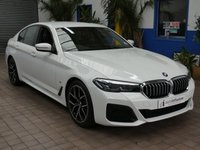 USED 2022 72 BMW 5 SERIES 2.0 520d MHT M Sport Saloon 4dr Diesel Hybrid Steptronic Euro 6 (s/s) (190 ps) SAT NAV LEATHER HEATED SEATS CRUISE CONTROL REAR VIEW CAMERA PARKING SENSORS 1 OWNER EXCELLENT SERVICE HISTORY WARRANTY