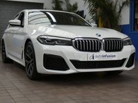 USED 2022 72 BMW 5 SERIES 2.0 520d MHT M Sport Saloon 4dr Diesel Hybrid Steptronic Euro 6 (s/s) (190 ps) SAT NAV LEATHER HEATED SEATS CRUISE CONTROL REAR VIEW CAMERA PARKING SENSORS 1 OWNER EXCELLENT SERVICE HISTORY WARRANTY