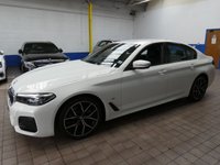 USED 2022 72 BMW 5 SERIES 2.0 520d MHT M Sport Saloon 4dr Diesel Hybrid Steptronic Euro 6 (s/s) (190 ps) SAT NAV LEATHER HEATED SEATS CRUISE CONTROL REAR VIEW CAMERA PARKING SENSORS 1 OWNER EXCELLENT SERVICE HISTORY WARRANTY