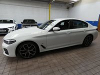 USED 2022 72 BMW 5 SERIES 2.0 520d MHT M Sport Saloon 4dr Diesel Hybrid Steptronic Euro 6 (s/s) (190 ps) SAT NAV LEATHER HEATED SEATS CRUISE CONTROL REAR VIEW CAMERA PARKING SENSORS 1 OWNER EXCELLENT SERVICE HISTORY WARRANTY