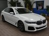 USED 2022 72 BMW 5 SERIES 2.0 520d MHT M Sport Saloon 4dr Diesel Hybrid Steptronic Euro 6 (s/s) (190 ps) SAT NAV LEATHER HEATED SEATS CRUISE CONTROL REAR VIEW CAMERA PARKING SENSORS 1 OWNER EXCELLENT SERVICE HISTORY WARRANTY