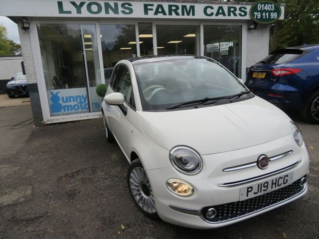 2019 19 Fiat 500 1.2 Lounge Hatchback 3dr Petrol Manual Euro 6 (s/s) (69 bhp)