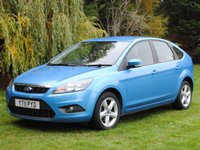 USED 2011 11 FORD FOCUS 1.8 Zetec Hatchback 5dr Petrol Manual (169 g/km, 123 bhp) www.suffolkcarcentre.co.uk - Located at Ilketshall