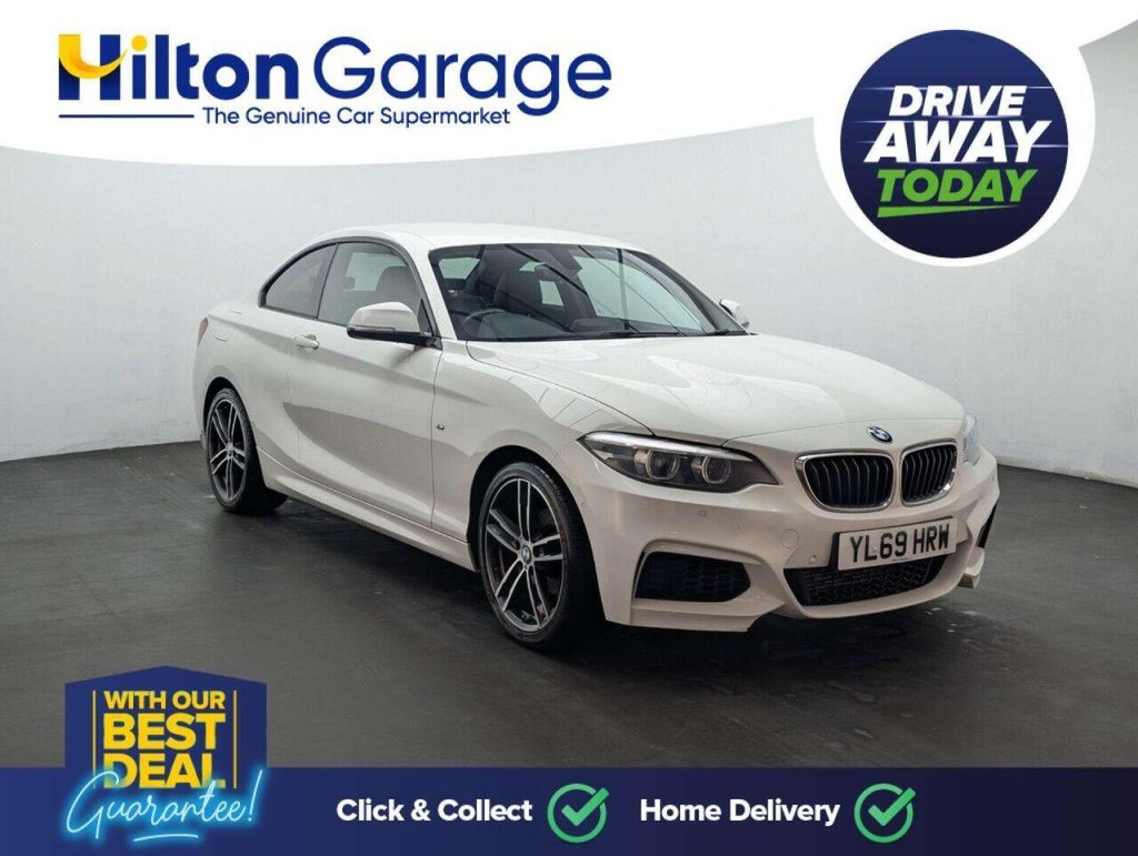 Used 2020 69 BMW 2 SERIES 1.5 218i GPF M Sport Coupe 2dr Petrol Manual Euro 6 (s/s) (136 ps) ALPHINE WHITE + DAKOTA LEATHER CLICK & COLLECT/HOME DELIVERY