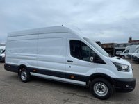 USED 2022 72 FORD TRANSIT 2.0 TDCI T350 LEADER ECOBLUE L4 H3 XLWB JUMBO H/ROOF RWD 130BHP. 97K MILES. FINANCE. PX 1 OWNER EURO 6 ULEZ. L4 XLWB. FACELIFT. FINANCE. PX.