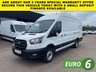 USED 2022 72 FORD TRANSIT 2.0 TDCI T350 LEADER ECOBLUE L4 H3 XLWB JUMBO H/ROOF RWD 130BHP. 97K MILES. FINANCE. PX 1 OWNER EURO 6 ULEZ. L4 XLWB. FACELIFT. FINANCE. PX.