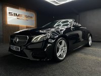 USED 2018 67 MERCEDES-BENZ E-CLASS 2.0 E220d AMG Line Cabriolet 2dr Diesel G-Tronic+ Euro 6 (s/s) (194 ps) AMBIENT LIGHTING + 19" ALLOYS