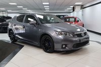USED 2013 LEXUS CT 1.8 200h F Sport Hatchback 5dr Petrol Hybrid CVT Euro 5 (s/s) (136 ps) HTD SEATS+MEMORY+REVCAM!