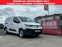 USED 2025 25 CITROEN BERLINGO 1.5 BlueHDi 950 Enterprise XL Panel Van 6dr Diesel Manual LWB Euro 6 (s/s) (100 ps) BLUETOOTH/AIRCON/ULEZ/EURO 6/CRUISE