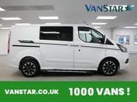 USED 2021 71 FORD TRANSIT CUSTOM 320 2.0 EBL 185 BHP SWB SPORT 5 SEATER CREWCAB ( NO VAT ) SAT NAV | 5 SEATS | 6 DOORS | NO VAT !