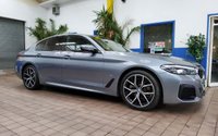 USED 2021 21 BMW 5 SERIES 2.0 520d MHT M Sport Saloon 4dr Diesel Hybrid Steptronic Euro 6 (s/s) (190 ps) SAT NAV LEATHER HEATED SEATS CRUISE CONTROL REAR VIEW CAMERA PARKING SENSORS 1 OWNER SERVICE HISTORY WARRANTY